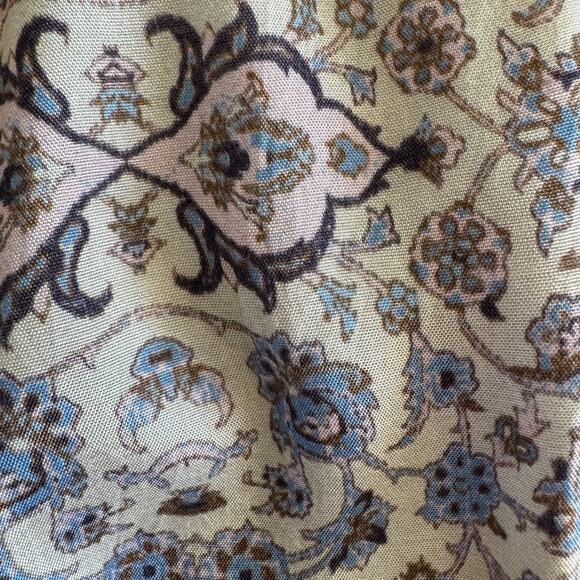 Roller Rabbit Floral V-Neck Long Sleeve Maxi Dress XS-Summer, Cottage, Resort - Picture 7 of 10